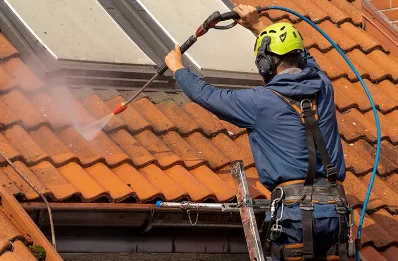 Démoussage et hydrofuge de toiture à Verneugheol